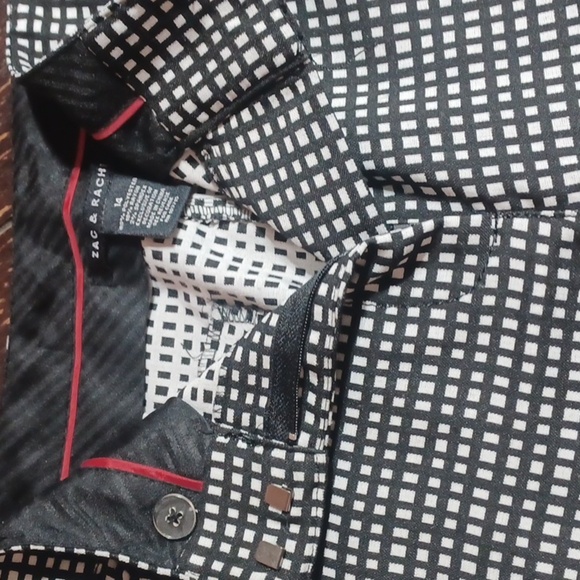 Zac & Rachel black n white pants - Picture 8 of 10